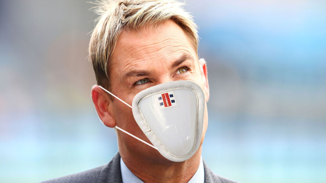 Shane Warne Spotted Using Cricket Box As Face Mask Double Bay Today